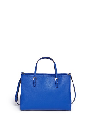 Back View - Click To Enlarge - MICHAEL KORS - 'Jet Set Travel' medium saffiano leather tote 