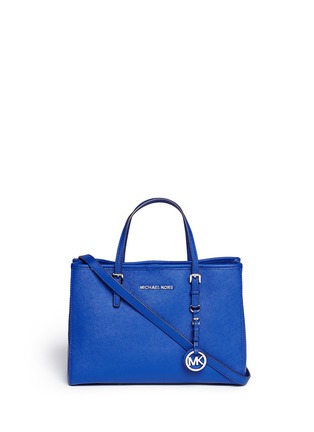Main View - Click To Enlarge - MICHAEL KORS - 'Jet Set Travel' medium saffiano leather tote 