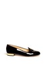 Main View - Click To Enlarge - CHARLOTTE OLYMPIA - Fashionably Late clock face patent flats