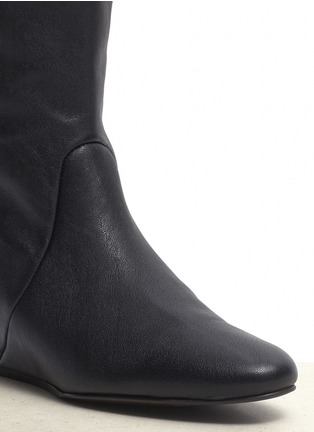 Detail View - Click To Enlarge - LANVIN - Concealed wedge leather boots