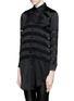 Front View - Click To Enlarge - EACH X OTHER - 'Mariner' semi sheer silk stripe shirt