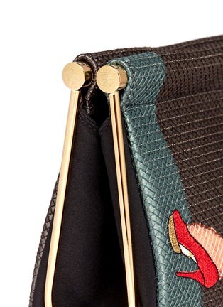 Detail View - Click To Enlarge - CHARLOTTE OLYMPIA - 'Whisper' Magazine clutch