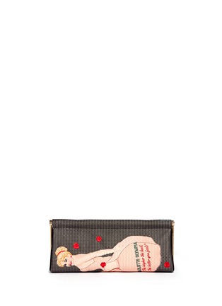 Back View - Click To Enlarge - CHARLOTTE OLYMPIA - 'Whisper' Magazine clutch