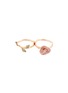 Figure View - Click To Enlarge - ANYALLERIE - 'Rose Blossom' diamond gemstone 18k rose gold convertible ring