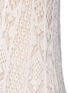 Detail View - Click To Enlarge - ALEXANDER MCQUEEN - Silk macramé lace knit maxi dress