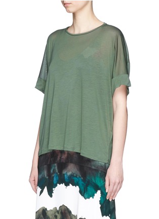 Front View - Click To Enlarge - ACNE STUDIOS - 'Estela' lyocell T-shirt