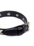 Detail View - Click To Enlarge - VALENTINO GARAVANI - 'Rockstud Noir' calfskin leather bracelet
