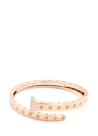 Main View - Click To Enlarge - ROBERTO COIN - 'Chiodo' diamond 18k rose gold bangle