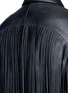 Detail View - Click To Enlarge - GIVENCHY - Fringed leather jacket
