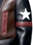 Detail View - Click To Enlarge - GIVENCHY - Colourblock star patch leather biker jacket