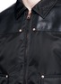 Detail View - Click To Enlarge - GIVENCHY - Studded leather panel padded blouson jacket