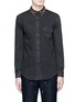 Main View - Click To Enlarge - GIVENCHY - Studded collar denim shirt