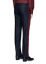 Back View - Click To Enlarge - GIVENCHY - Velvet stripe wool pants