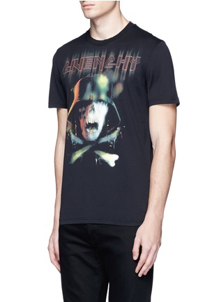 Front View - Click To Enlarge - GIVENCHY - Army skull print T-shirt