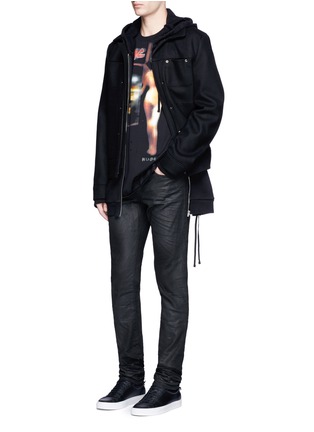 Figure View - Click To Enlarge - GIVENCHY - 'Heavy Metal' print patchwork T-shirt