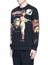 Front View - Click To Enlarge - GIVENCHY - 'Heavy metal' print patchwork sweatshirt