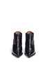 Front View - Click To Enlarge - GIVENCHY - 'Elegant' screw heel croc embossed Chelsea boots