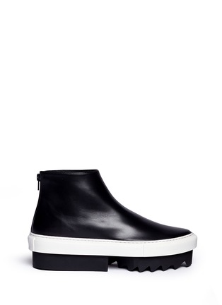 Main View - Click To Enlarge - GIVENCHY - 'Platform Mid Skate' leather boots