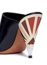 Detail View - Click To Enlarge - GIVENCHY - 'Show' mixed cone heel leather sandals