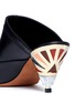 Detail View - Click To Enlarge - GIVENCHY - 'Show' mixed cone heel leather mules