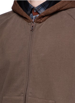 Detail View - Click To Enlarge - GIVENCHY - Cashmere hood zip hoodie