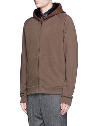 Front View - Click To Enlarge - GIVENCHY - Cashmere hood zip hoodie