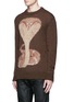 Front View - Click To Enlarge - GIVENCHY - Cobra intarsia mohair-wool sweater