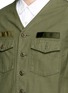 Detail View - Click To Enlarge - 73088 - Stripe poplin hem shirt jacket