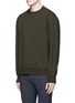 Front View - Click To Enlarge - 73088 - Quilted back cotton sweatshirt