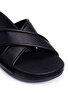 Detail View - Click To Enlarge - FIGS BY FIGUEROA - 'Figomatic' leather strap hinged slide sandals