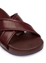 Detail View - Click To Enlarge - FIGS BY FIGUEROA - 'Figomatic' leather strap hinged slide sandals