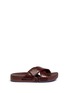 Main View - Click To Enlarge - FIGS BY FIGUEROA - 'Figomatic' leather strap hinged slide sandals