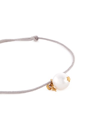 Detail View - Click To Enlarge - TASAKI - 'Moon & Star' zoisite Akoya pearl charm bracelet