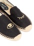 Detail View - Click To Enlarge - SOLUDOS - x Jason Palon 'Wink' embroidery cotton espadrilles