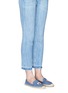 Figure View - Click To Enlarge - SOLUDOS - x Jason Palon 'Donut' embroidery denim espadrilles