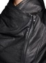 Detail View - Click To Enlarge - VINCE - Lambskin leather cropped moto jacket