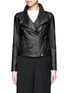 Main View - Click To Enlarge - VINCE - Lambskin leather cropped moto jacket