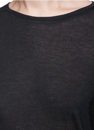 Detail View - Click To Enlarge - VINCE - Angora blend slub jersey T-shirt