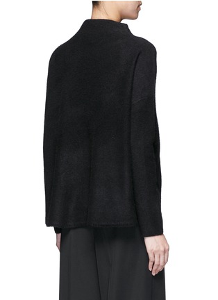 Back View - Click To Enlarge - VINCE - Funnel neck boiled cashmere sweater