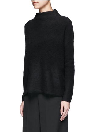 Front View - Click To Enlarge - VINCE - Funnel neck boiled cashmere sweater