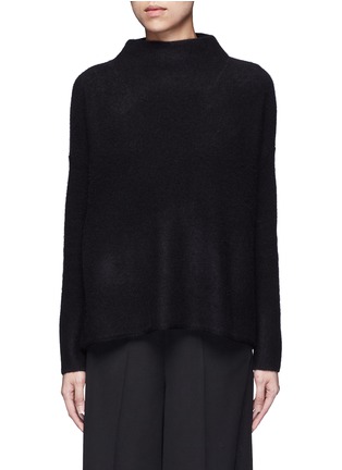 Main View - Click To Enlarge - VINCE - Funnel neck boiled cashmere sweater