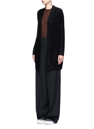 Front View - Click To Enlarge - VINCE - Boiled cashmere robe cardigan