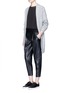 Figure View - Click To Enlarge - VINCE - Tuck pleat lambskin leather pants