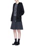 Figure View - Click To Enlarge - MARC JACOBS - Jewel embellished zip-up knit hoodie