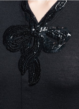 Detail View - Click To Enlarge - MARC JACOBS - Sequin embellished wool cardigan