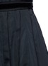 Detail View - Click To Enlarge - MARC JACOBS - Velvet waist tie faille dress