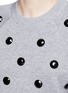 Detail View - Click To Enlarge - MARC JACOBS - Embellished cotton blend mélange sweatshirt