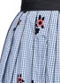 Detail View - Click To Enlarge - MARC JACOBS - Floral gingham print flared skirt