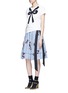 Figure View - Click To Enlarge - MARC JACOBS - Floral gingham print flared skirt