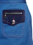 Detail View - Click To Enlarge - MARC JACOBS - Suede patchwork zip denim skirt